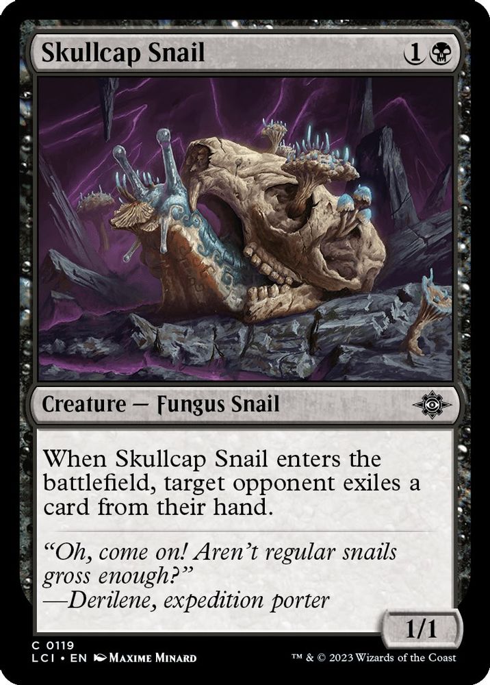 2023 Magic: The Gathering: The Lost Caverns of Ixalan (LCI) - Skullcap Snail (#119, Common) (, Near Mint)