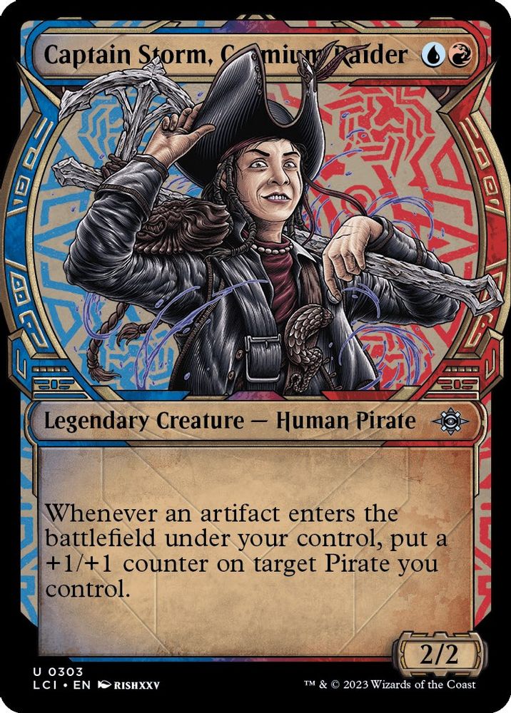 2023 Magic: The Gathering: The Lost Caverns of Ixalan (LCI) - Captain Storm Cosmium Raider Showcase (#303, Uncommon) (, Near Mint)