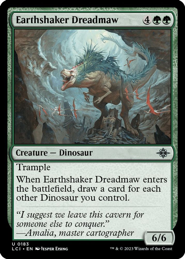 2023 Magic: The Gathering: The Lost Caverns of Ixalan (LCI) - Earthshaker Dreadmaw (#183, Uncommon) (, Near Mint)