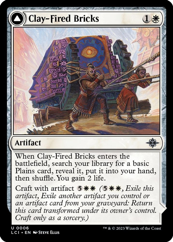 2023 Magic: The Gathering: The Lost Caverns of Ixalan (LCI) - Clay Fired Bricks (#6, Uncommon) (, Near Mint)
