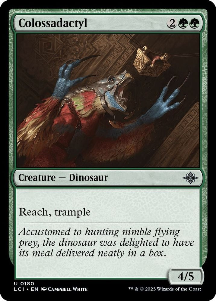 2023 Magic: The Gathering: The Lost Caverns of Ixalan (LCI) - Colossadactyl (#180, Uncommon) (, Near Mint)