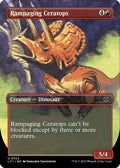 2023 Magic: The Gathering: The Lost Caverns of Ixalan (LCI) - Rampaging Ceratops Borderless (#322, Uncommon) (Foil, Near Mint)