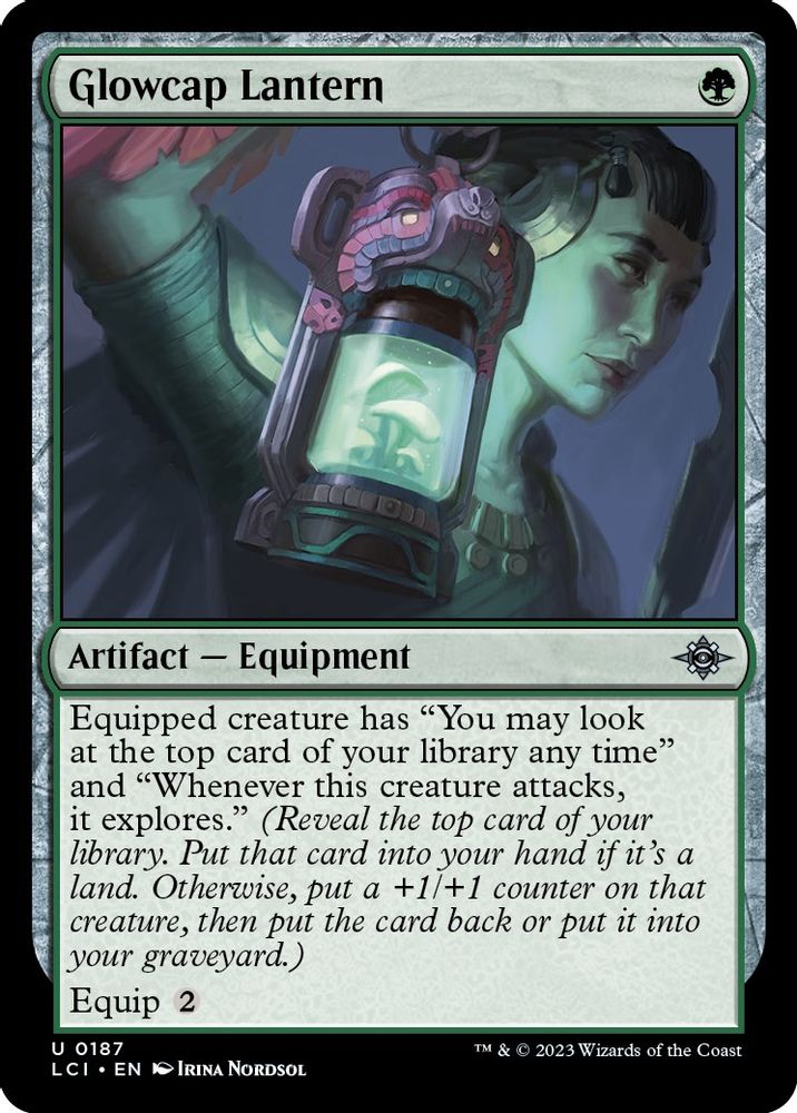 2023 Magic: The Gathering: The Lost Caverns of Ixalan (LCI) - Glowcap Lantern (#187, Uncommon) (, Near Mint)