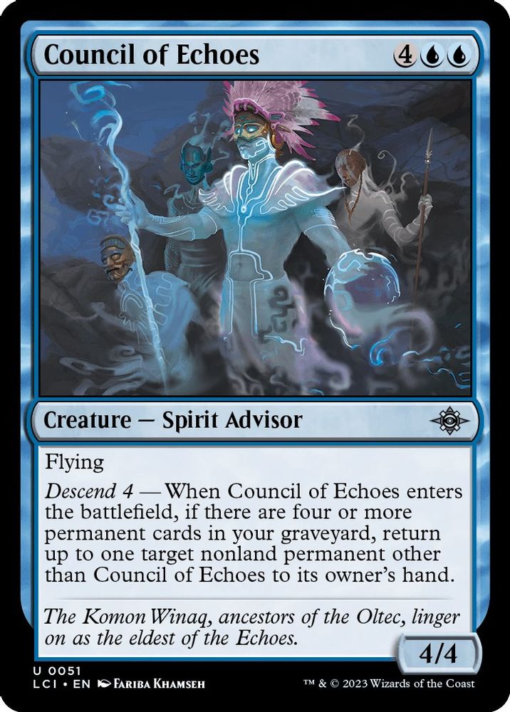 2023 Magic: The Gathering: The Lost Caverns of Ixalan (LCI) - Council of Echoes (#51, Uncommon) (, Near Mint)