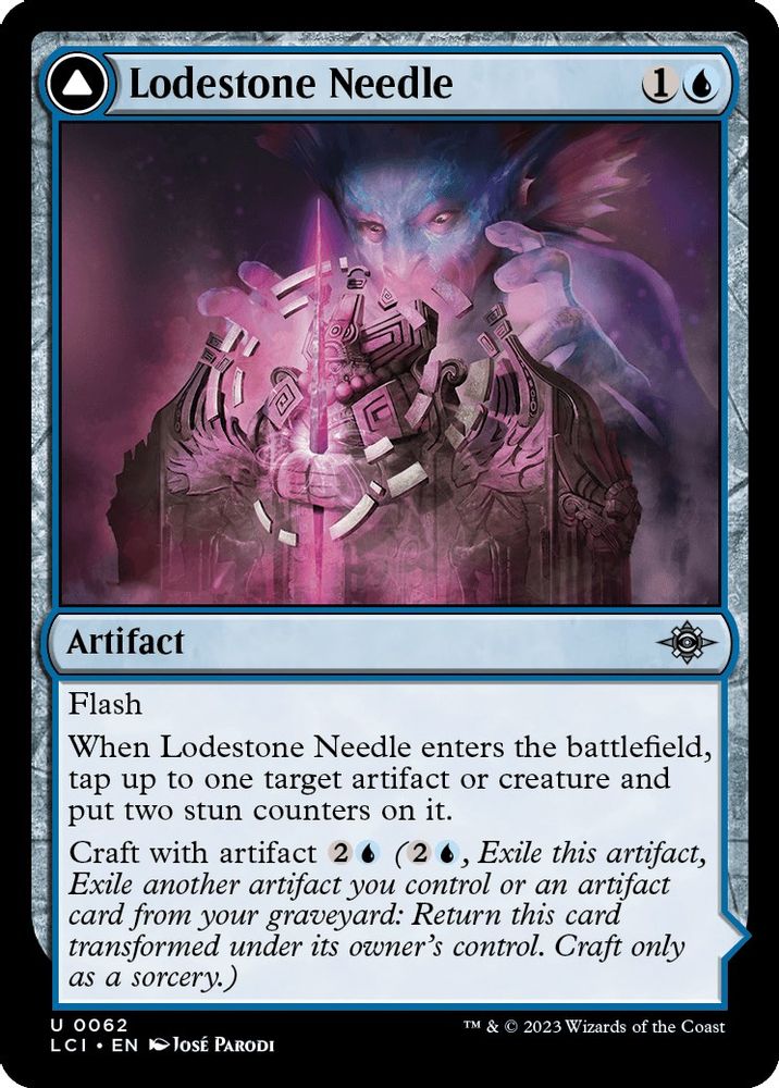 2023 Magic: The Gathering: The Lost Caverns of Ixalan (LCI) - Lodestone Needle (#62, Uncommon) (, Near Mint)