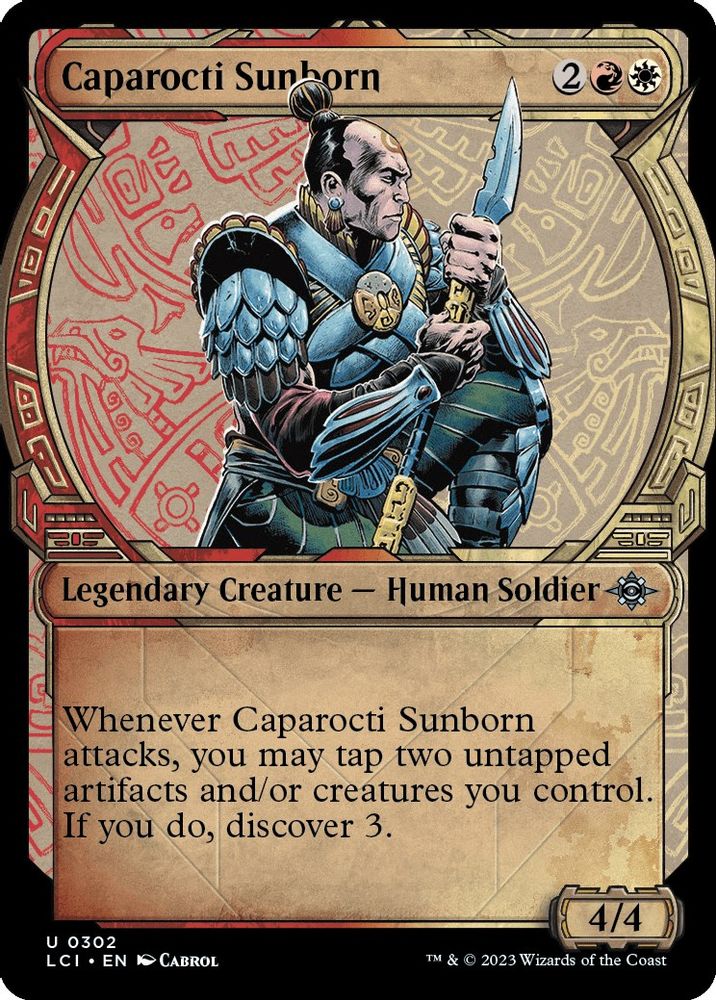2023 Magic: The Gathering: The Lost Caverns of Ixalan (LCI) - Caparocti Sunborn Showcase (#302, Uncommon) (, Near Mint)