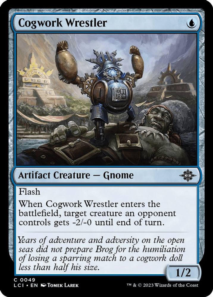 2023 Magic: The Gathering: The Lost Caverns of Ixalan (LCI) - Cogwork Wrestler (#49, Common)