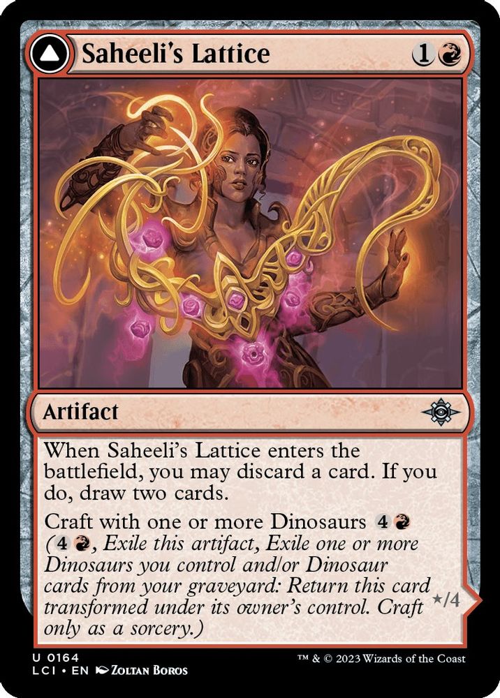 2023 Magic: The Gathering: The Lost Caverns of Ixalan (LCI) - Saheelis Lattice (#164, Uncommon) (, Near Mint)