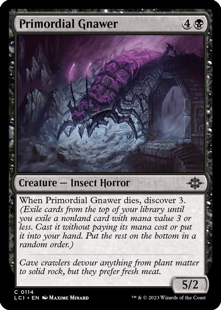 2023 Magic: The Gathering: The Lost Caverns of Ixalan (LCI) - Primordial Gnawer (#114, Common) (, Near Mint)