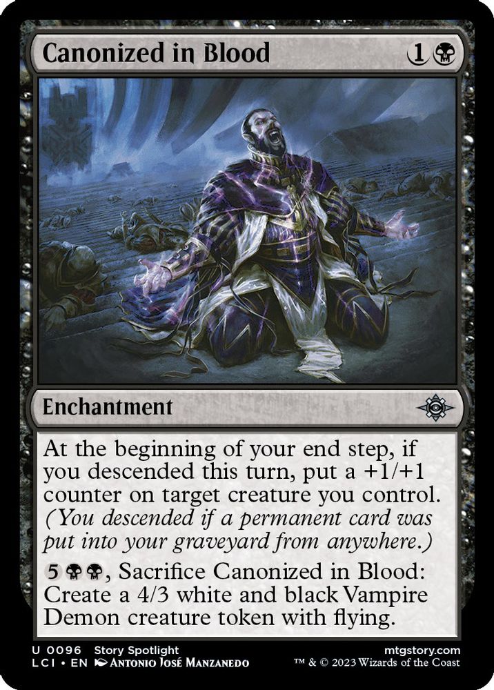 2023 Magic: The Gathering: The Lost Caverns of Ixalan (LCI) - Canonized in Blood (#96, Uncommon) (, Near Mint)