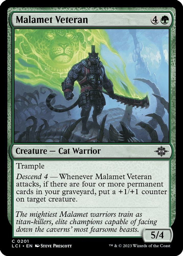 2023 Magic: The Gathering: The Lost Caverns of Ixalan (LCI) - Malamet Veteran (#201, Common) (, Near Mint)