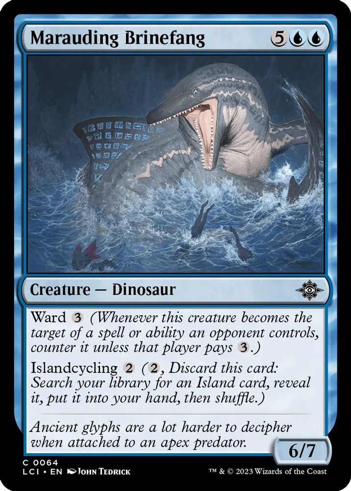 2023 Magic: The Gathering: The Lost Caverns of Ixalan (LCI) - Marauding Brinefang (#64, Common) (, Near Mint)