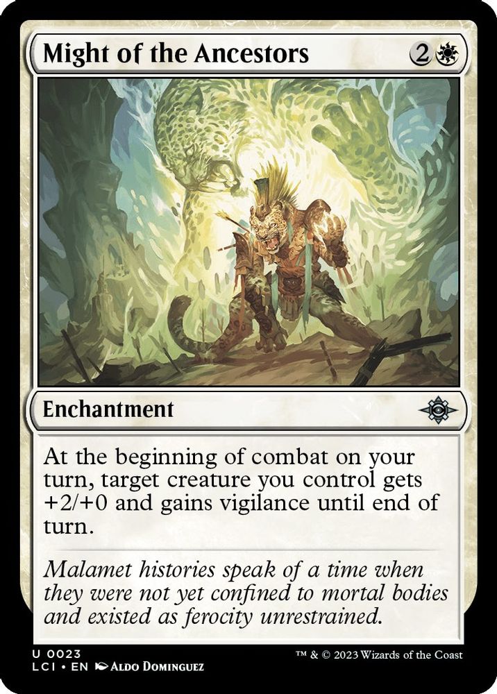 2023 Magic: The Gathering: The Lost Caverns of Ixalan (LCI) - Might of the Ancestors (#23, Uncommon) (, Near Mint)