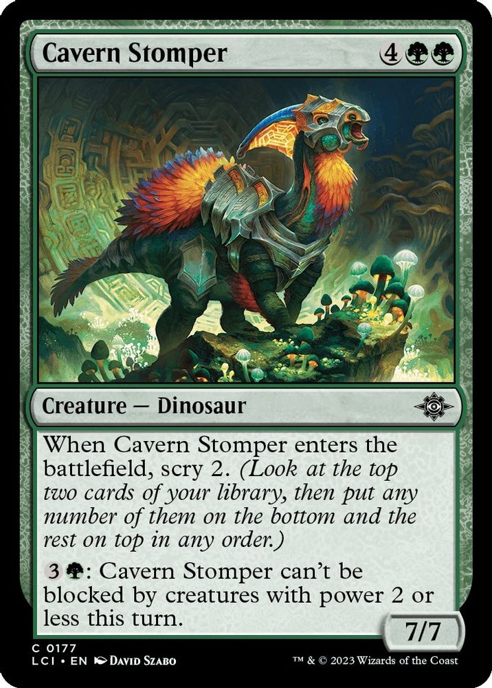 2023 Magic: The Gathering: The Lost Caverns of Ixalan (LCI) - Cavern Stomper (#177, Common) (, Near Mint)