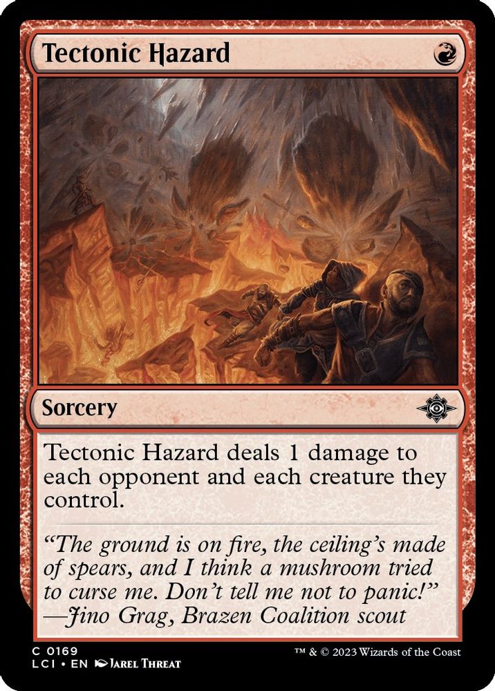2023 Magic: The Gathering: The Lost Caverns of Ixalan (LCI) - Tectonic Hazard (#169, Common)