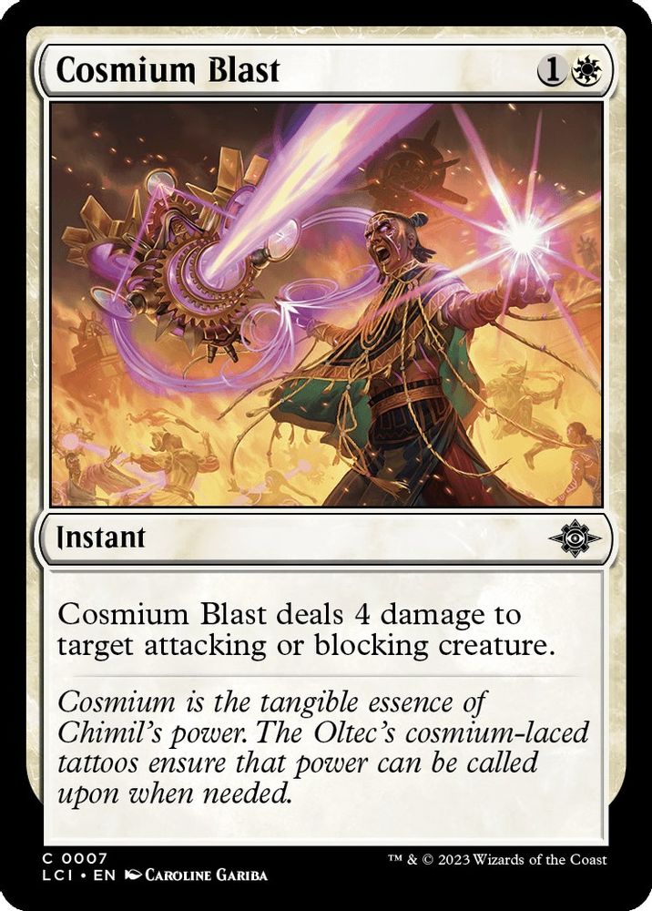 2023 Magic: The Gathering: The Lost Caverns of Ixalan (LCI) - Cosmium Blast (#7, Common) (, Near Mint)