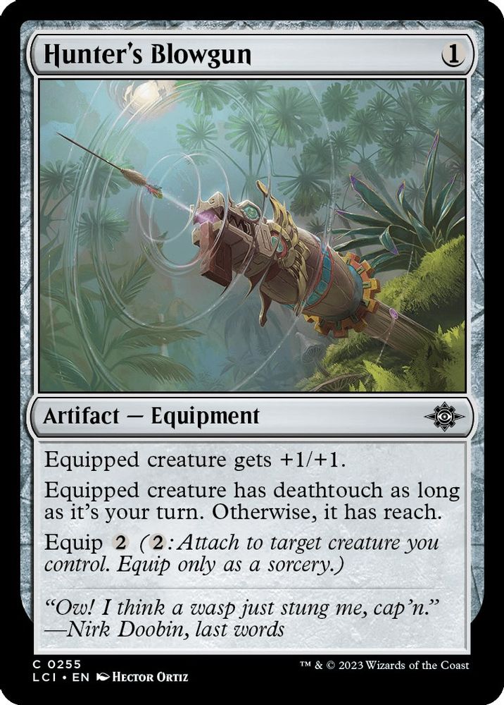 2023 Magic: The Gathering: The Lost Caverns of Ixalan (LCI) - Hunters Blowgun (#255, Common)