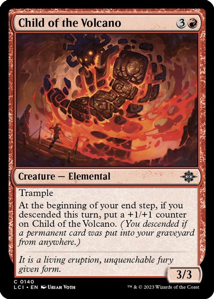 2023 Magic: The Gathering: The Lost Caverns of Ixalan (LCI) - Child of the Volcano (#140, Common) (, Near Mint)