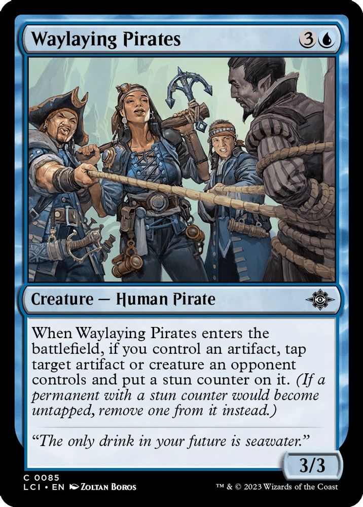 2023 Magic: The Gathering: The Lost Caverns of Ixalan (LCI) - Waylaying Pirates (#85, Common) (, Near Mint)