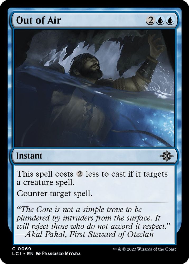 2023 Magic: The Gathering: The Lost Caverns of Ixalan (LCI) - Out of Air (#69, Common) (, Near Mint)