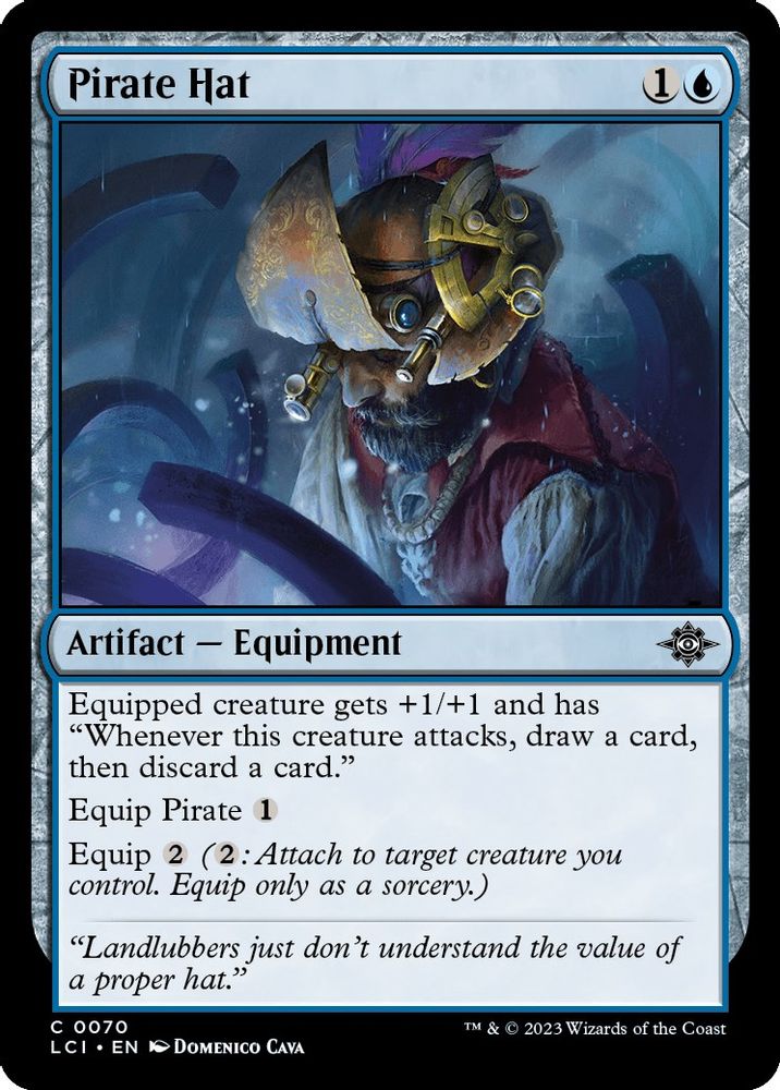2023 Magic: The Gathering: The Lost Caverns of Ixalan (LCI) - Pirate Hat (#70, Common) (, Near Mint)
