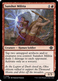 2023 Magic: The Gathering: The Lost Caverns of Ixalan (LCI) - Sunshot Militia (#168, Common) (, Near Mint)