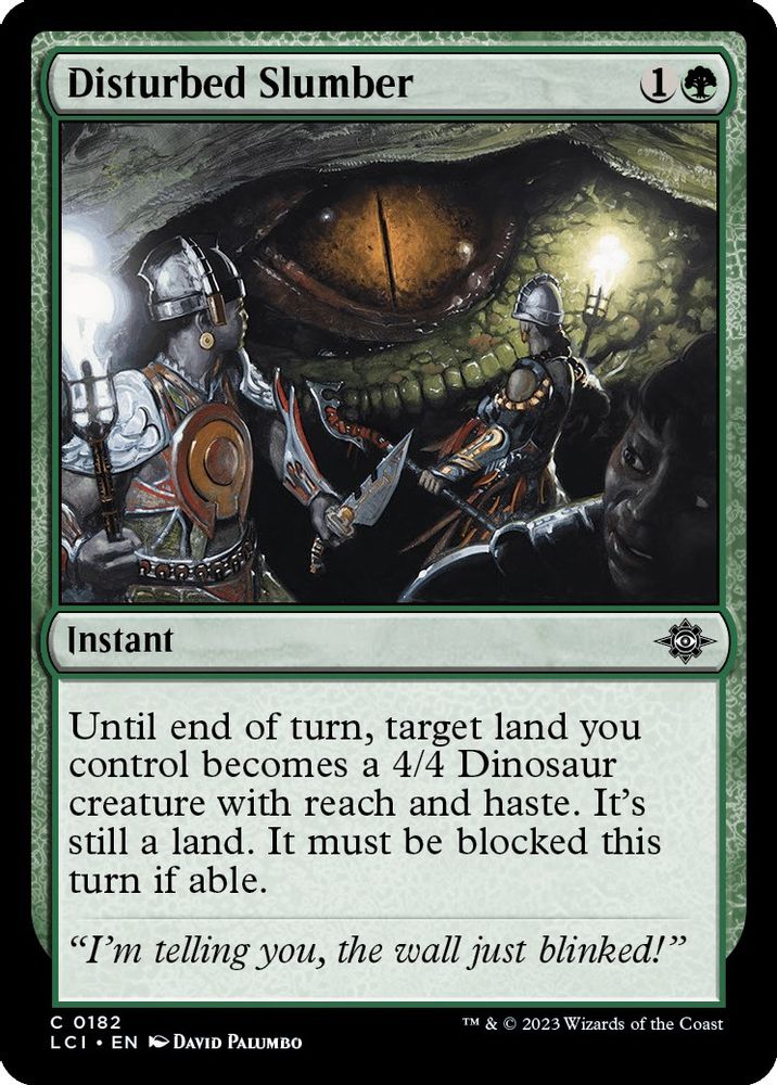 2023 Magic: The Gathering: The Lost Caverns of Ixalan (LCI) - Disturbed Slumber (#182, Common) (, Near Mint)