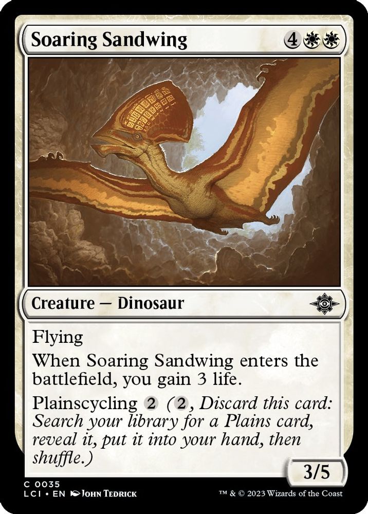 2023 Magic: The Gathering: The Lost Caverns of Ixalan (LCI) - Soaring Sandwing (#35, Common) (, Near Mint)