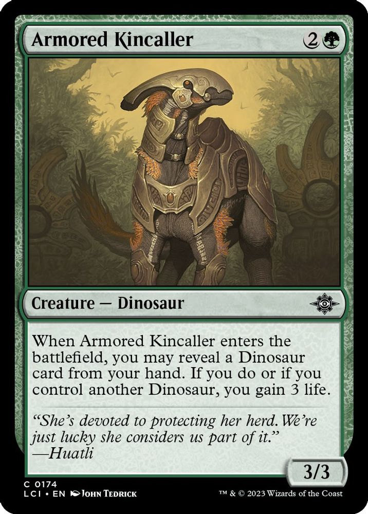 2023 Magic: The Gathering: The Lost Caverns of Ixalan (LCI) - Armored Kincaller (#174, Common) (, Near Mint)