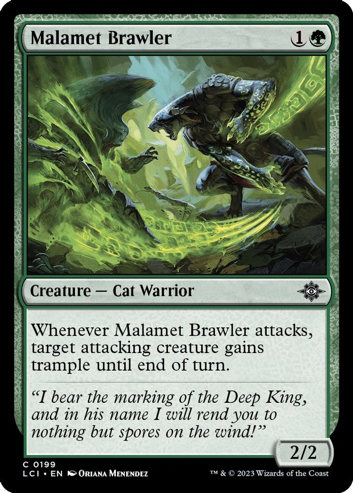 2023 Magic: The Gathering: The Lost Caverns of Ixalan (LCI) - Malamet Brawler (#199, Common) (, Near Mint)
