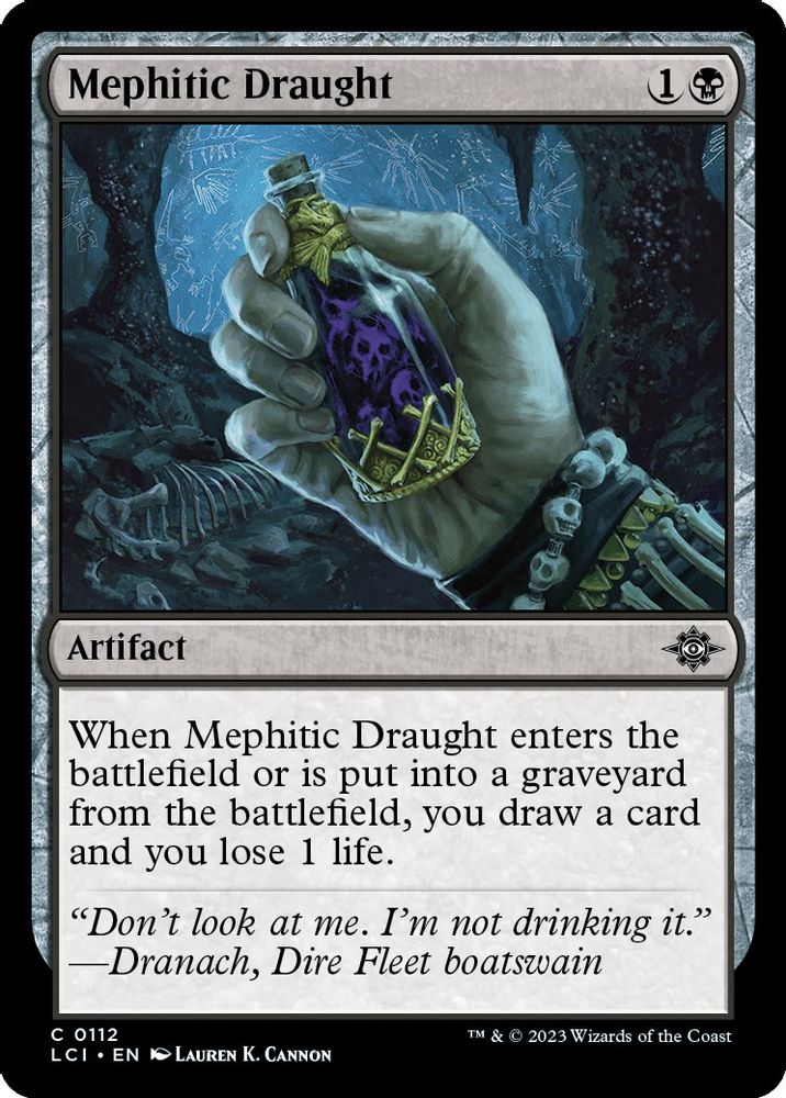 2023 Magic: The Gathering: The Lost Caverns of Ixalan (LCI) - Mephitic Draught (#112, Common) (, Near Mint)