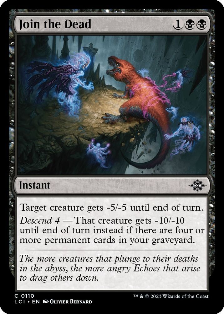 2023 Magic: The Gathering: The Lost Caverns of Ixalan (LCI) - Join the Dead (#110, Common) (, Near Mint)
