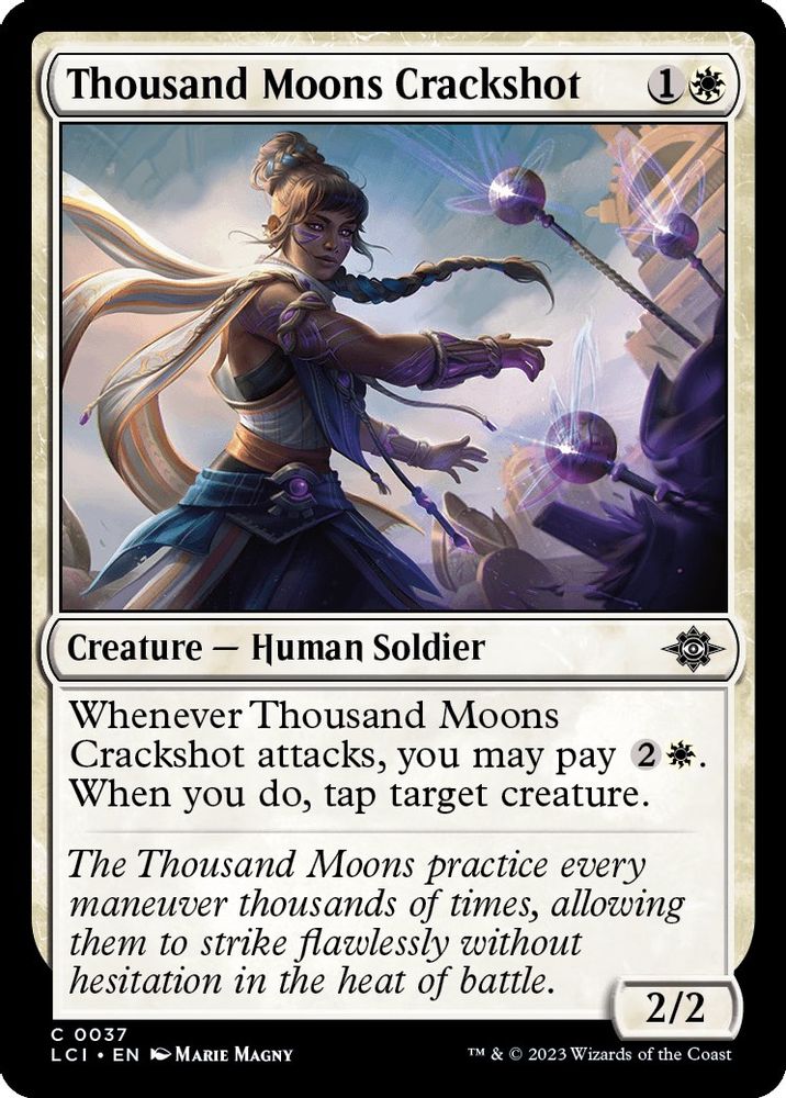 2023 Magic: The Gathering: The Lost Caverns of Ixalan (LCI) - Thousand Moons Crackshot (#37, Common)