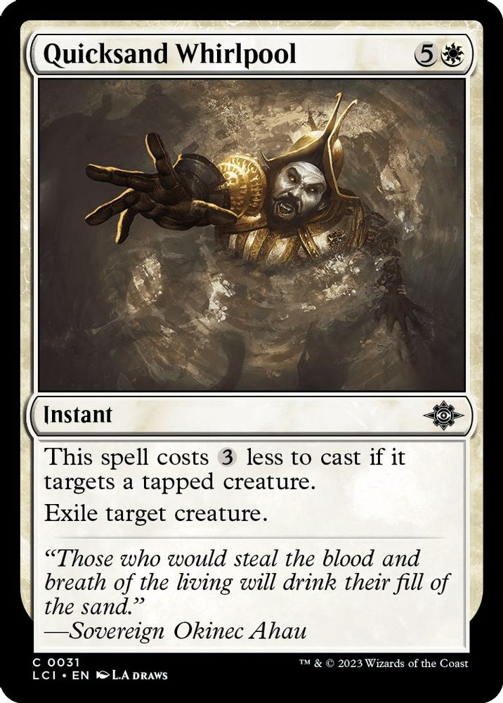 2023 Magic: The Gathering: The Lost Caverns of Ixalan (LCI) - Quicksand Whirlpool (#31, Common) (, Near Mint)
