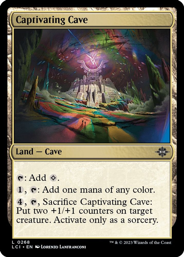2023 Magic: The Gathering: The Lost Caverns of Ixalan (LCI) - Captivating Cave (#268, Land)