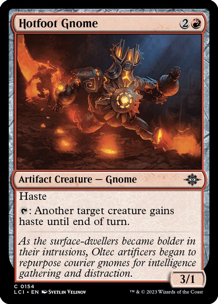 2023 Magic: The Gathering: The Lost Caverns of Ixalan (LCI) - Hotfoot Gnome (#154, Common) (, Near Mint)