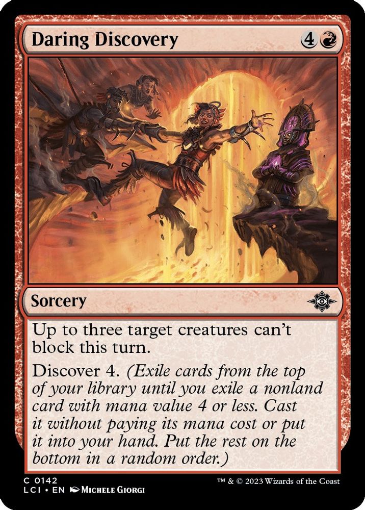 2023 Magic: The Gathering: The Lost Caverns of Ixalan (LCI) - Daring Discovery (#142, Common) (, Near Mint)