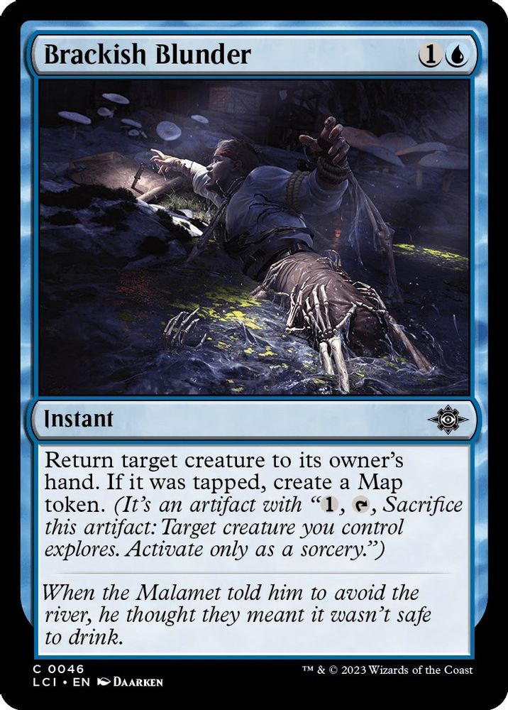 2023 Magic: The Gathering: The Lost Caverns of Ixalan (LCI) - Brackish Blunder (#46, Common) (, Near Mint)