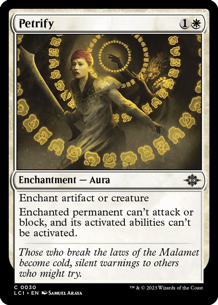 2023 Magic: The Gathering: The Lost Caverns of Ixalan (LCI) - Petrify (#30, Common) (, Near Mint)