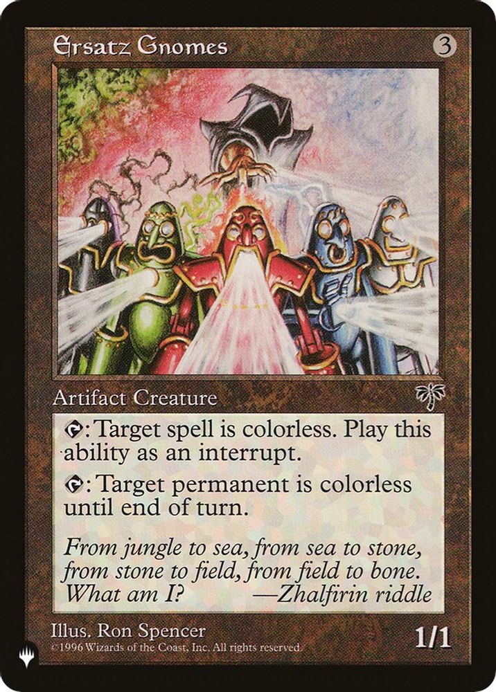 2026 Magic: The Gathering: The List Reprints (LIST) - Ersatz Gnomes (#MIR-301, Uncommon) (, Near Mint)