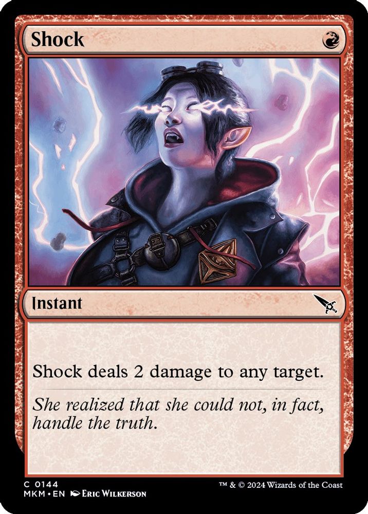 2024 Magic: The Gathering: Murders at Karlov Manor (MKM) - Shock (#144, Common)