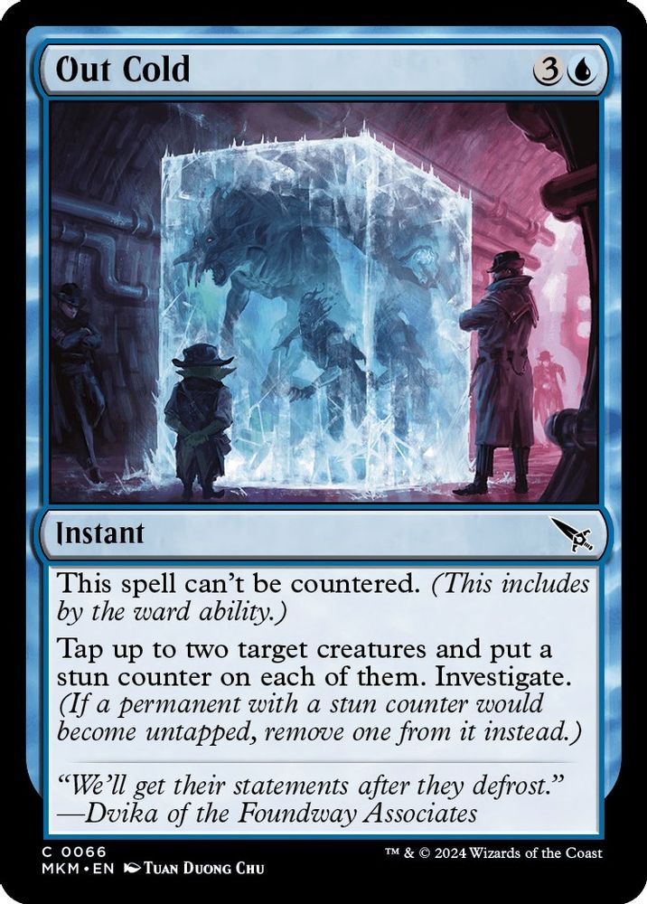 2024 Magic: The Gathering: Murders at Karlov Manor (MKM) - Out Cold (#66, Common)