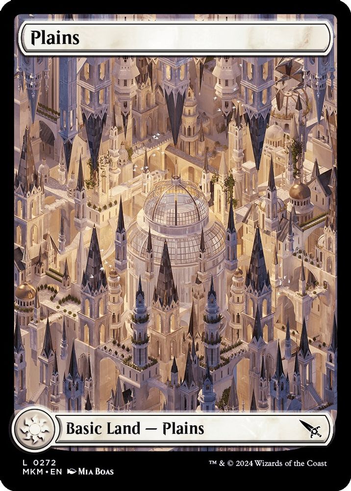 2024 Magic: The Gathering: Murders at Karlov Manor (MKM) - Plains 0272 (#272, Land) (, Near Mint)