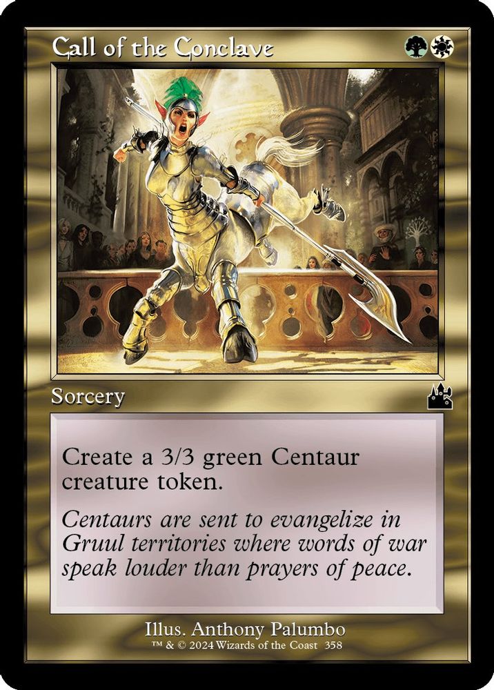2024 Magic: The Gathering: Ravnica Remastered (RVR) - Call of the Conclave Retro Frame (#358, Common) (, Near Mint)