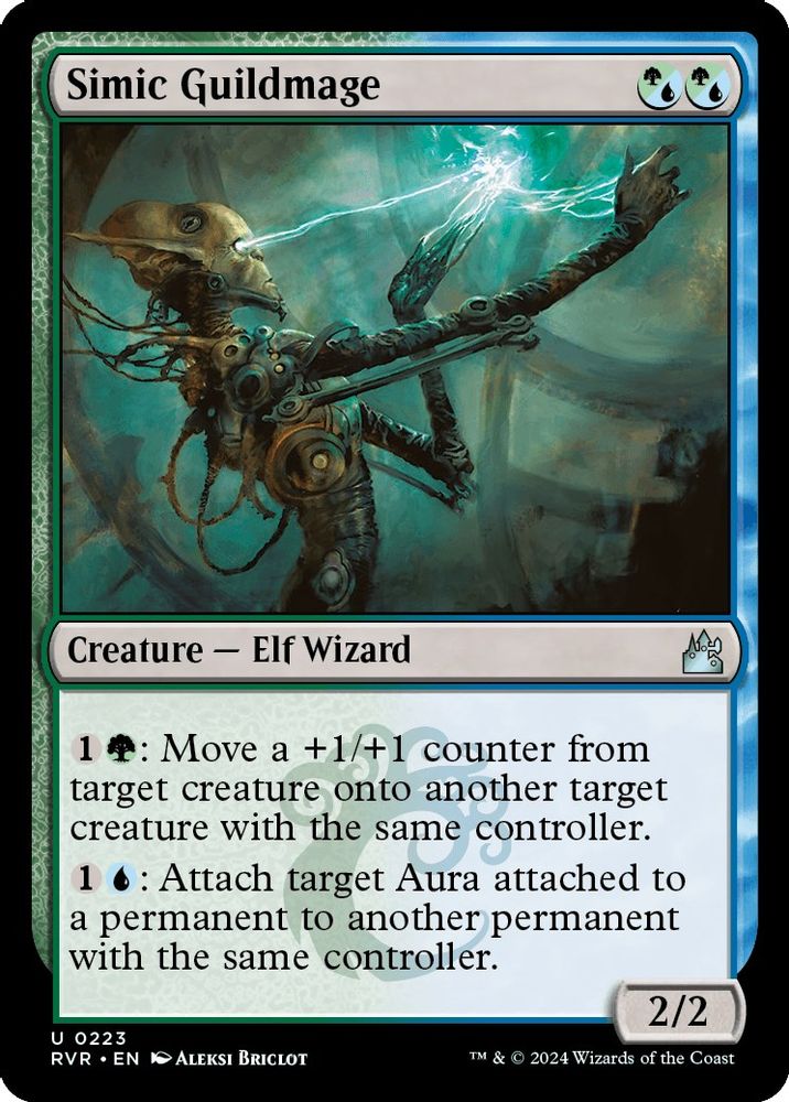2024 Magic: The Gathering: Ravnica Remastered (RVR) - Simic Guildmage (#223, Uncommon) (, Near Mint)