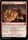 2024 Magic: The Gathering: Ravnica Remastered (RVR) - Skewer the Critics (#124, Common) (, Near Mint)