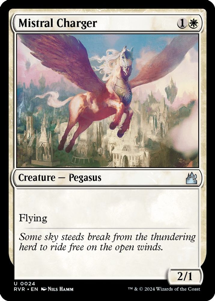 2024 Magic: The Gathering: Ravnica Remastered (RVR) - Mistral Charger (#24, Uncommon)