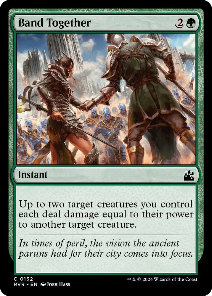 2024 Magic: The Gathering: Ravnica Remastered (RVR) - Band Together (#132, Common) (, Near Mint)