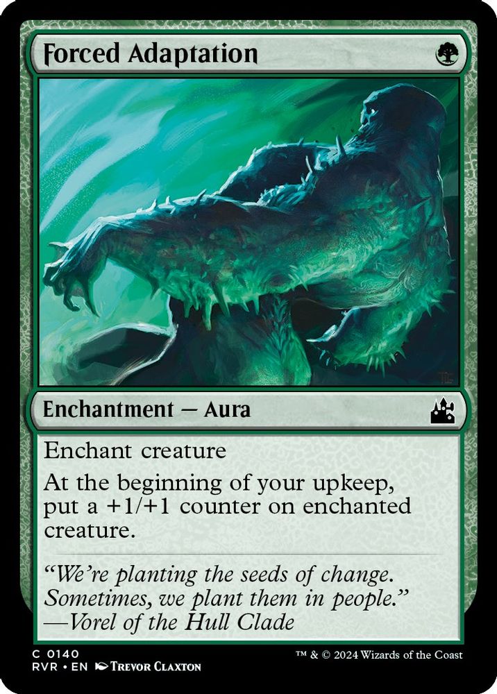2024 Magic: The Gathering: Ravnica Remastered (RVR) - Forced Adaptation (#140, Common) (, Near Mint)