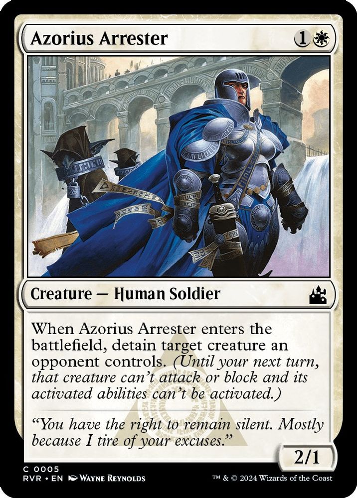 2024 Magic: The Gathering: Ravnica Remastered (RVR) - Azorius Arrester (#5, Common) (, Near Mint)